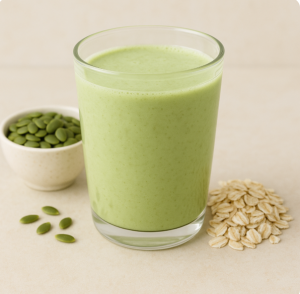 sữa hạt bí xanh mix với gì