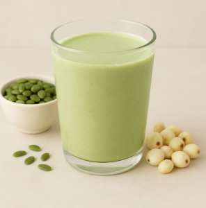 sữa hạt bí xanh mix với gì
