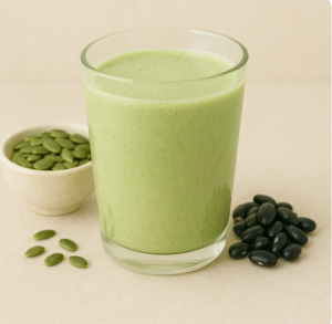 sữa hạt bí xanh mix với gì